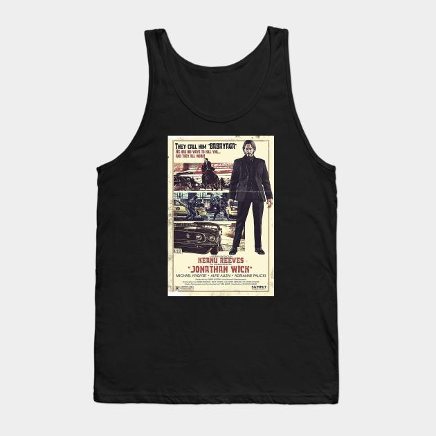 poster John Wick The Golden  Japanese Tank Top by juassicpodcast